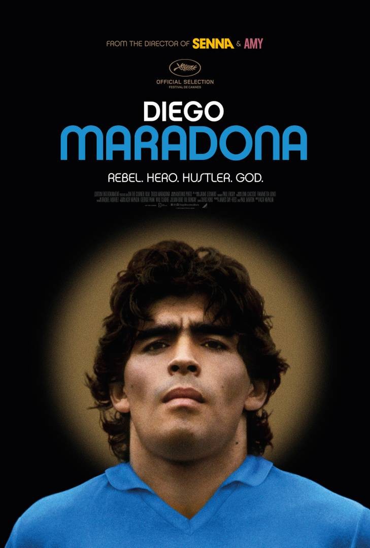 O cartaz do documentário dirigido por Asif Kapadia sobre a vida do craque argentino Maradona (Foto: Divulgação)