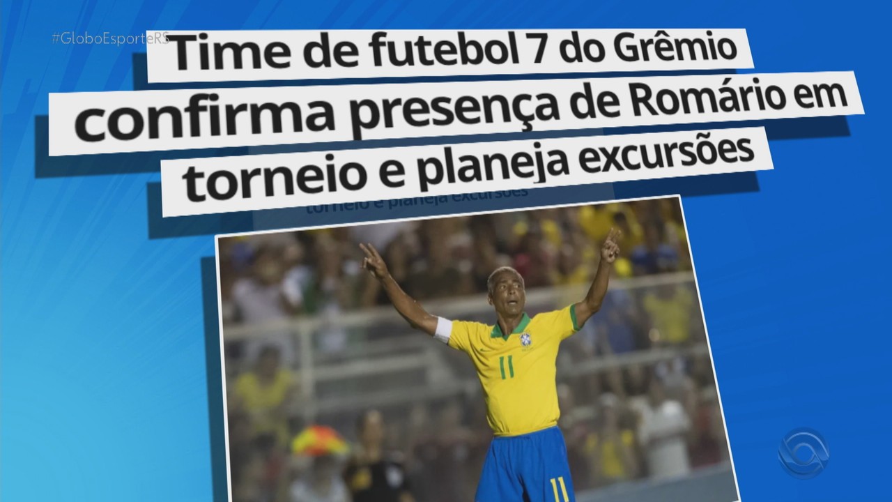 Time de futebol 7 do Grêmio confirma presença de Romário em torneio