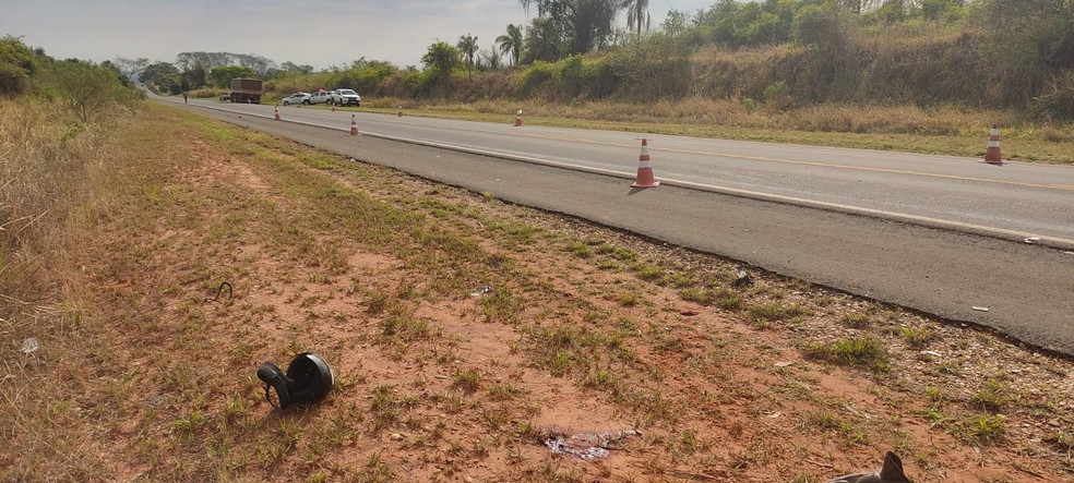 Motociclista de 40 anos morreu após acidente de trânsito em Marabá Paulista — Foto: Polícia Militar Rodoviária