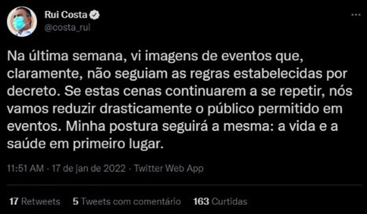 'Se cenas se repetirem, vamos reduzir drasticamente o público de eventos', avalia Rui Costa após festas com aglomerações na Bahia