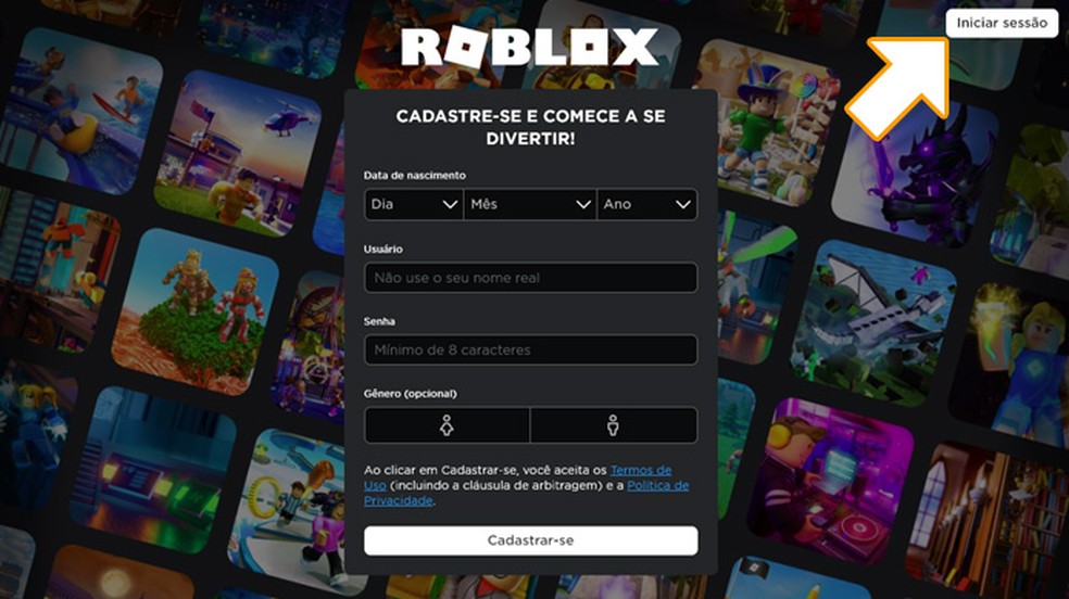 Como Recuperar Senha Do Roblox Jogos Casuais Techtudo - como fazer login no roblox pc