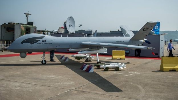 BBC - A China é uma grande exportadora de drones para o Oriente Médio (Foto: AFP via BBC News)