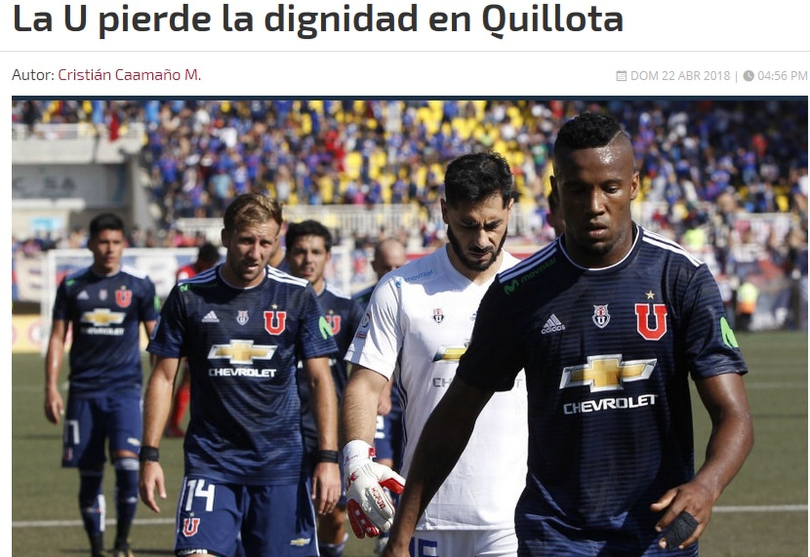 Com três titulares, Universidad de Chile é goleada antes de jogo contra o Cruzeiro