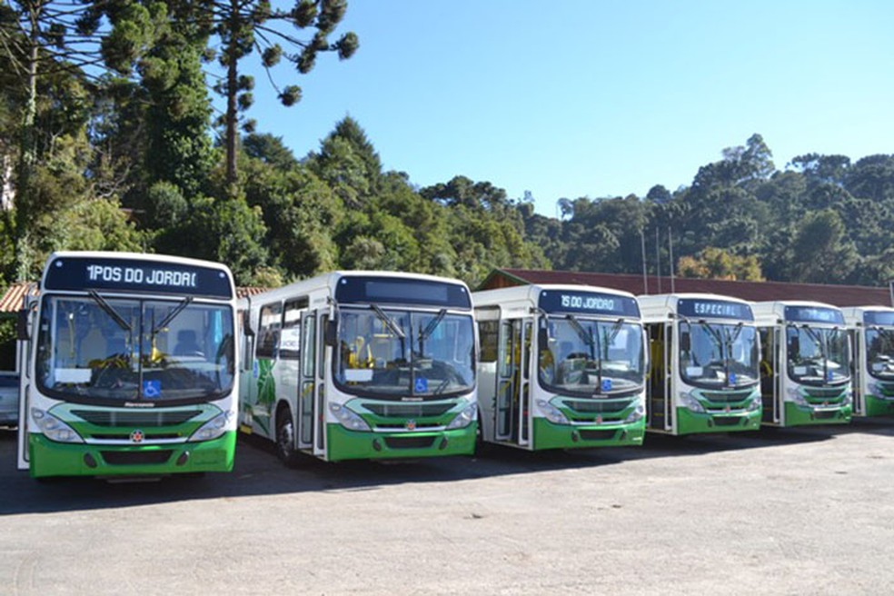 Funcionários do transporte coletivo de Campos do Jordão fazem paralisação — Foto: Divulgação/Prefeitura Campos do Jordão