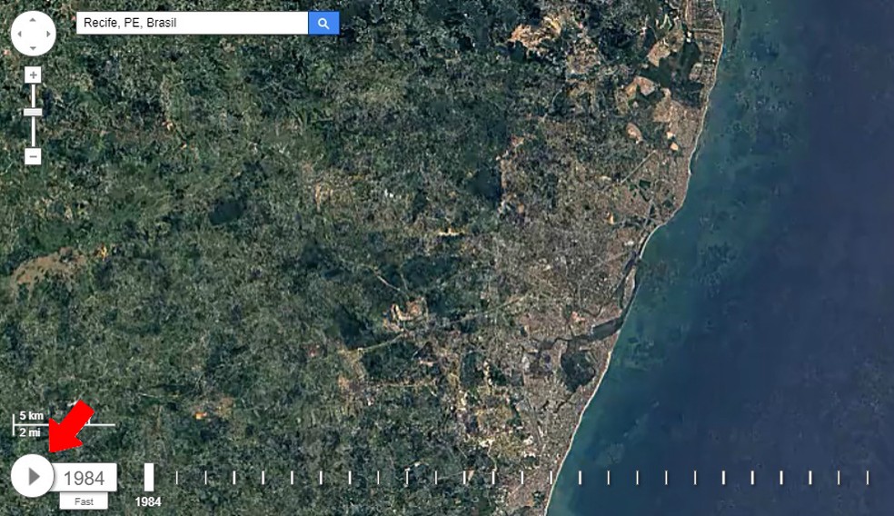 Veja A Mudanca Da Sua Cidade Com A Maquina Do Tempo Do Google Earth Downloads Techtudo