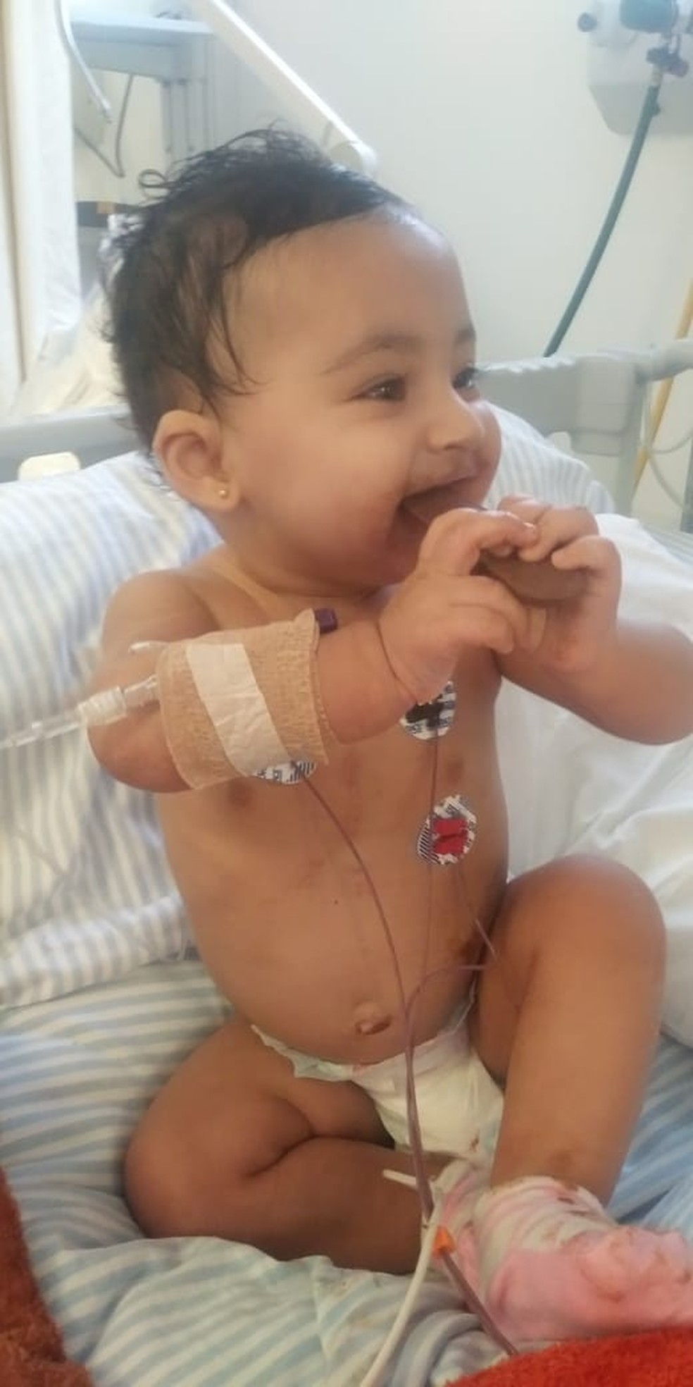 Bebê de 10 meses com doença rara é de São Vicente (SP) — Foto: Arquivo Pessoal