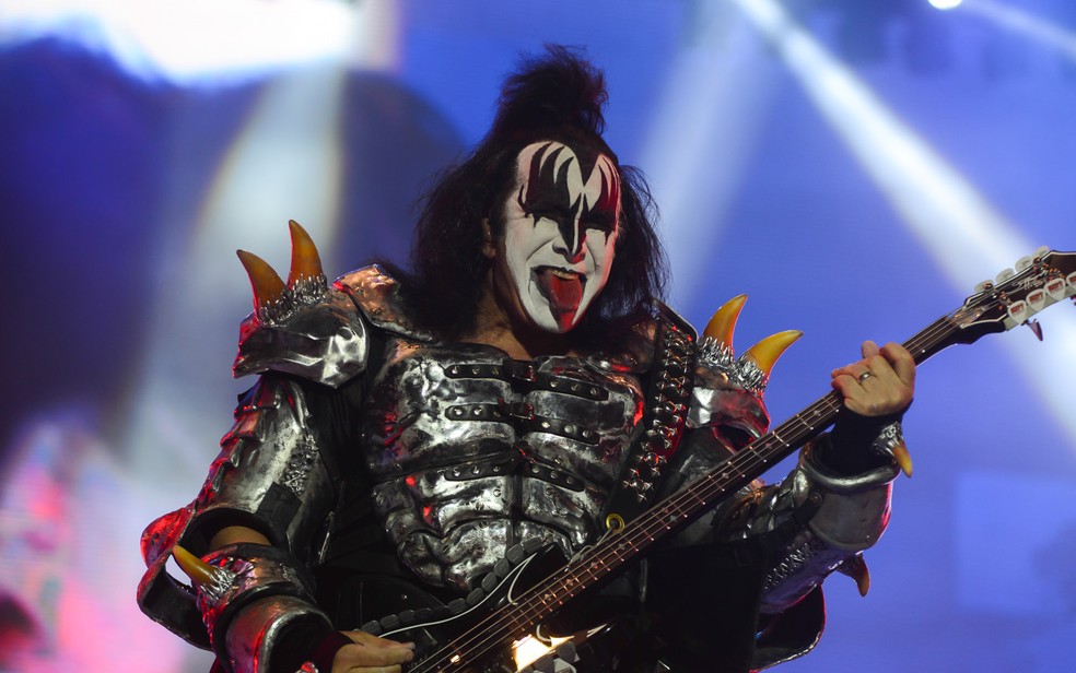 A banda americana Kiss se apresenta no Monsters of Rock 2015 — Foto: Flavio Moraes/G1
