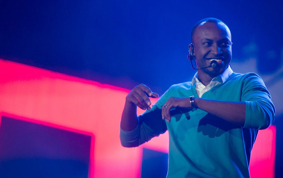 O domingo será com Thiaguinho na Tardezinha da Ilha Ecomax (Foto: Flavio Moraes/G1)