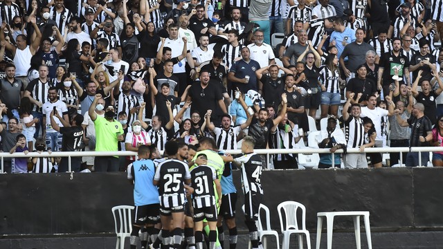 Pedro Castro comemora gol em Botafogo x Operário-PR