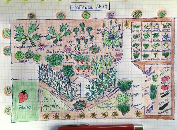 Primórdios: a horta doméstica do jovem Arthur não foi feita ao acaso, mas com muito planejamento (Foto: Le Potager d’Arthur / Reprodução)
