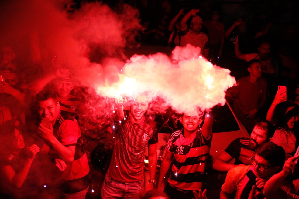 Torcida Flamengo no Piauí — Foto: Gilvan de Souza/CRF