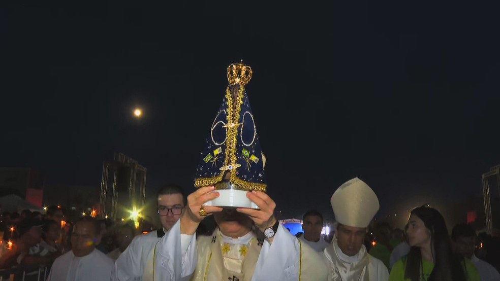 Festa de Nossa Senhora Aparecida em Brasília — Foto: TV Globo/Reprodução