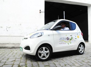 Recife testa o primeiro sistema de compartilhamento de carros elétricos do Brasil (Foto: Divulgação)
