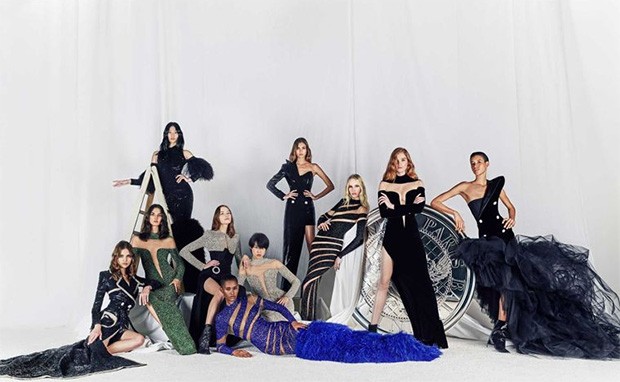 Ten dresses by Olivier Rousteing for his new haute couture line for Balmain, 44 rue François Premier (Foto: BALMAIN)