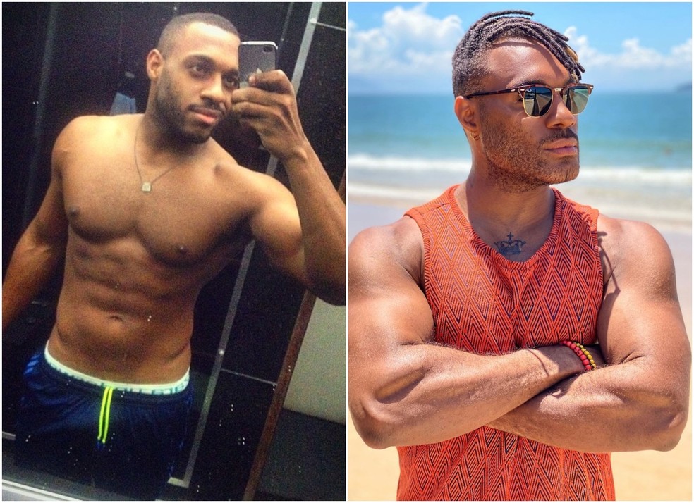 Antes e depois de Fred Nic&aacute;cio, do BBB 23 &mdash; Foto: Instagram