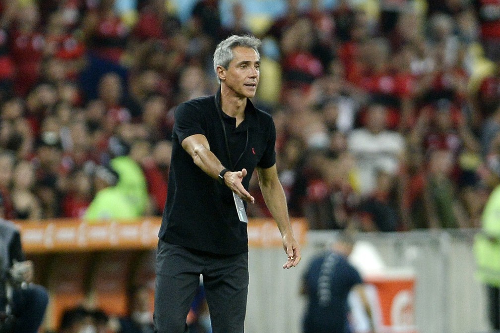 Paulo Sousa em Flamengo x Talleres � Foto: Alexandre Dur�o / ge