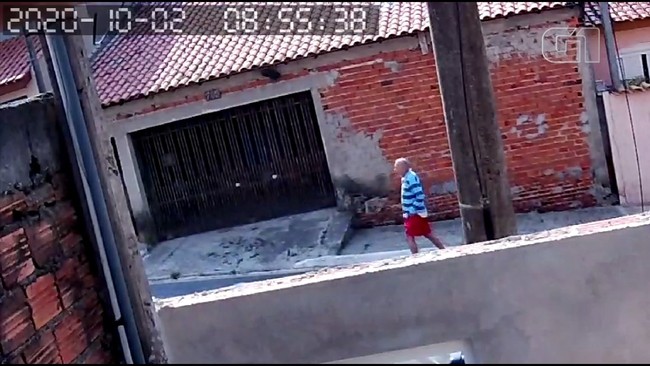 Cmeras de segurana registraram idoso pouco antes de desaparecer em Votorantim