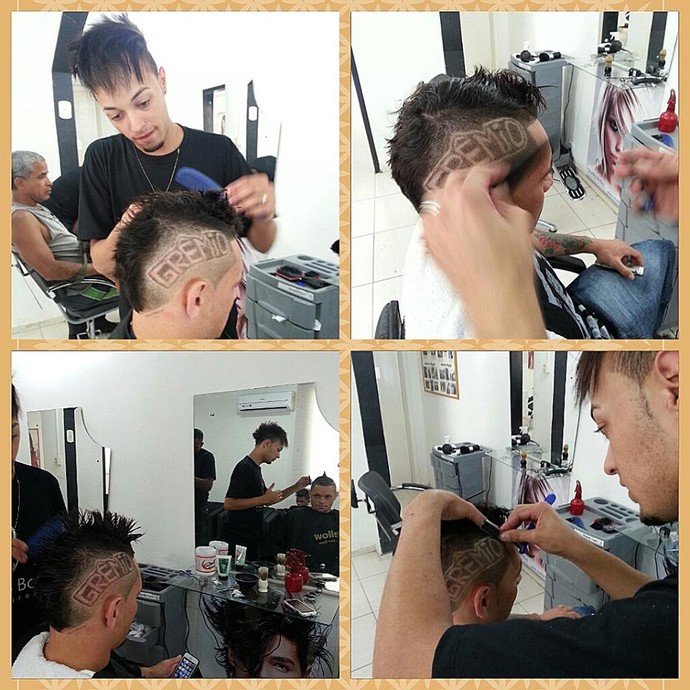 Grêmio na cabeça: Pará inova no corte de cabelo e homenageia o clube