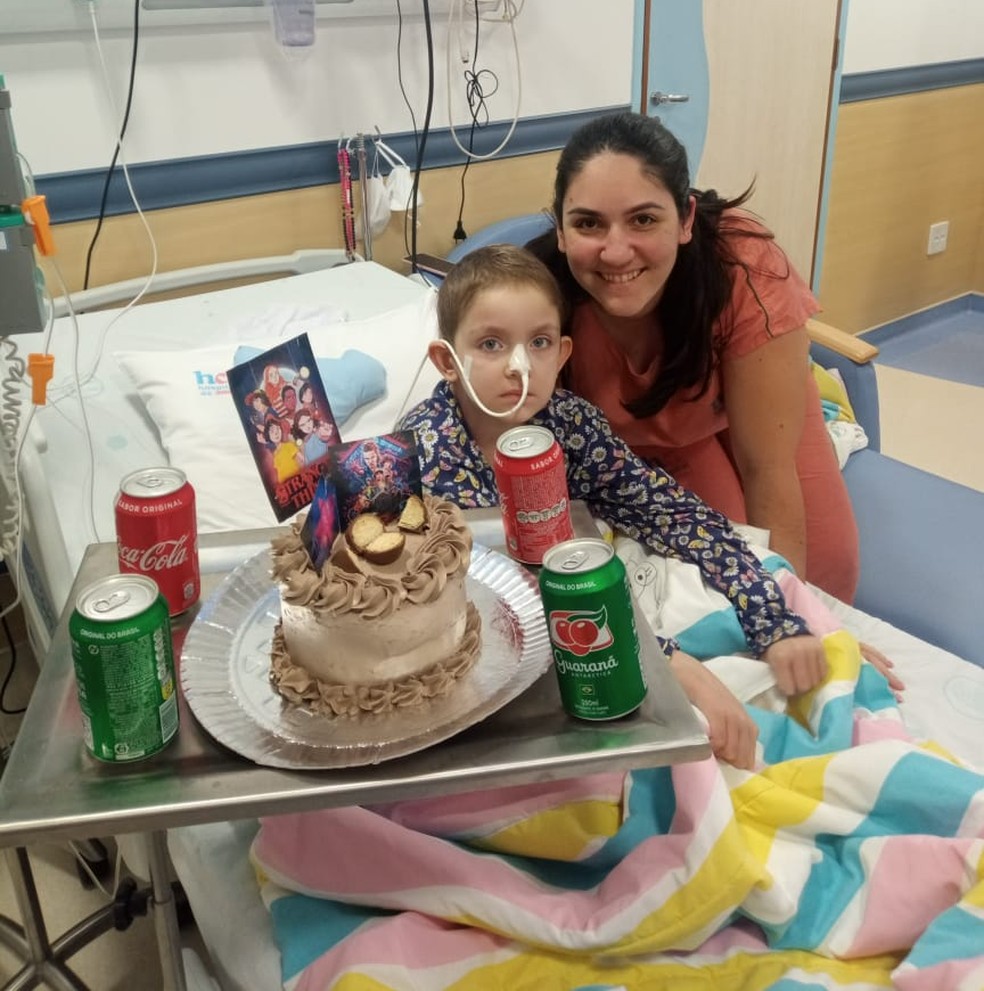 Menina de Areiópolis comemorou o aniversário de 7 anos após transplante de medula — Foto: Arquivo pessoal/Jéssica Lopes Sartorelli