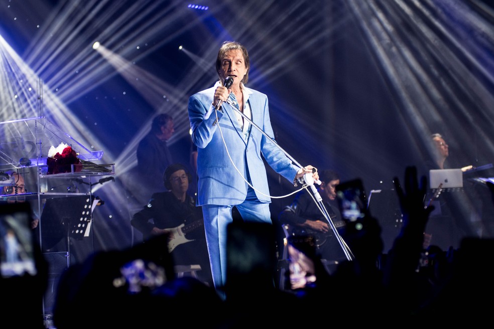 Roberto Carlos confirmou dois shows no Espírito Santo — Foto: Wallace Silva/Fotoarena/Estadão Conteúdo