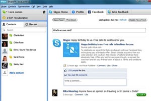 Novo Skype com Facebook (Foto: Reprodução)
