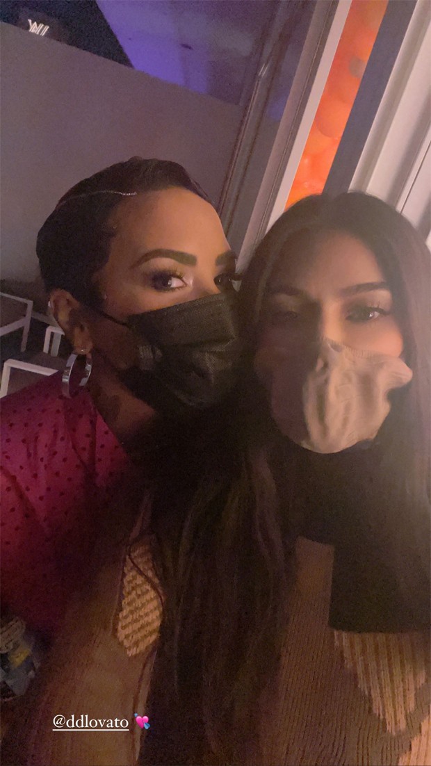 Demi Lovato e Kim Kardashian (Foto: Reprodução / Instagram)