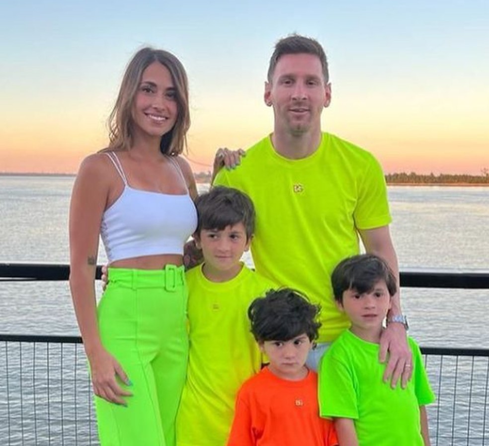 Messi passou as festas de fim de ano com a família na Argentina — Foto: Reprodução/Instagram