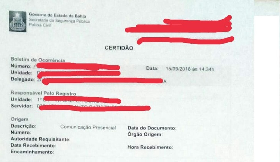 Queixa foi registrada em Vitória da Conquista — Foto: Arquivo pessoal