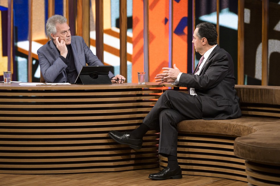 Ministro do STF, Luis Barroso analisa a política no Brasil (Foto: Ramón Vasconcellos/TV Globo)