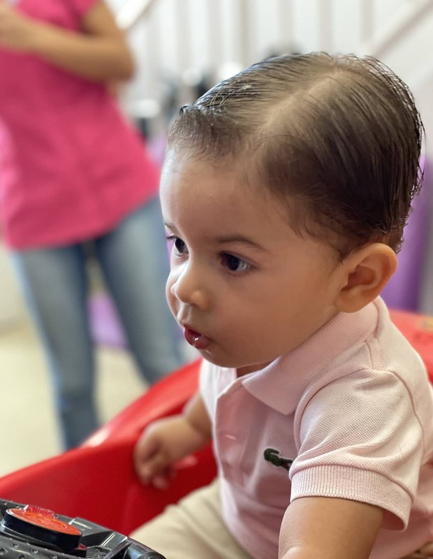 Léo, filho de Marília Mendonça e Murilo Huff, corta o cabelo pela primeira vez (Foto: Reprodução/Instagram)