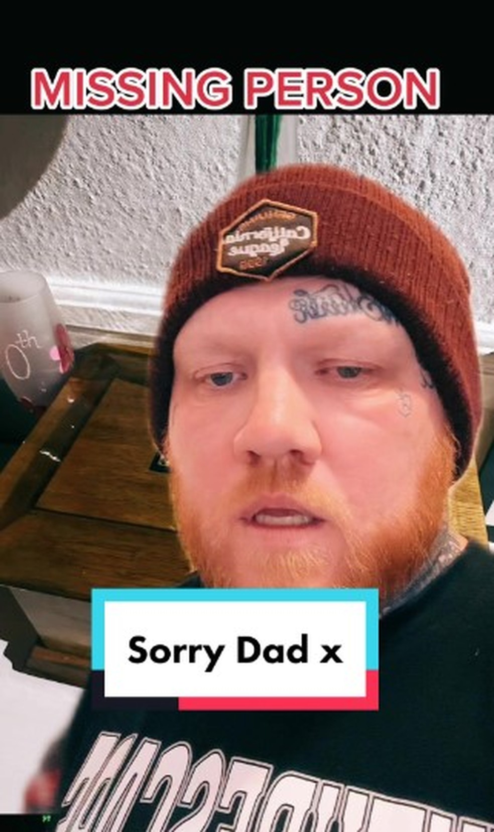 Stan Blade faz apelo no TikTok para achar as cinzas do pai &mdash; Foto: Reprodu&ccedil;&atilde;o