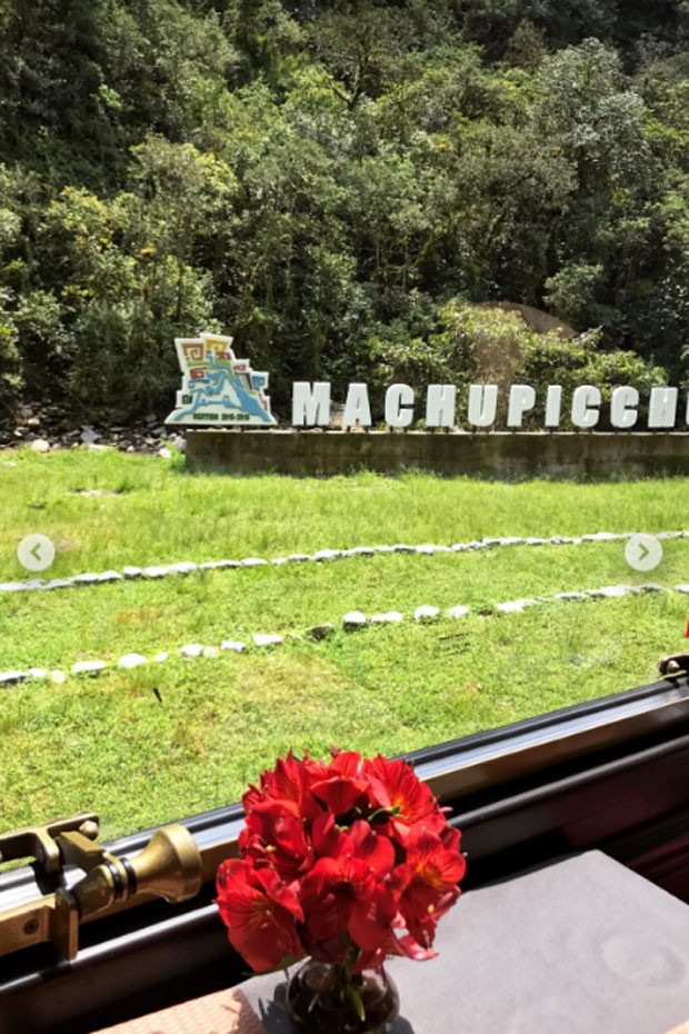 Sabrina Petraglia visita Machu PIcchu em viagem pré-casamento (Foto: Reprodução Instagram)