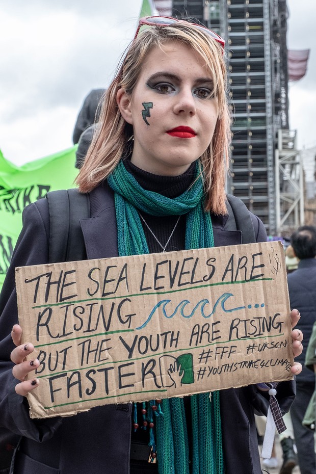 Greta Thunberg e os jovens ativistas de mudança climática determinados a salvar o planeta (Foto: Getty Images)