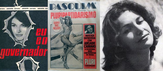 A bela Adelaide: caso com Janio Quadros em romance autobiográfico e entrevista polêmica ao Pasquim em 1977. (Foto: reprodução)