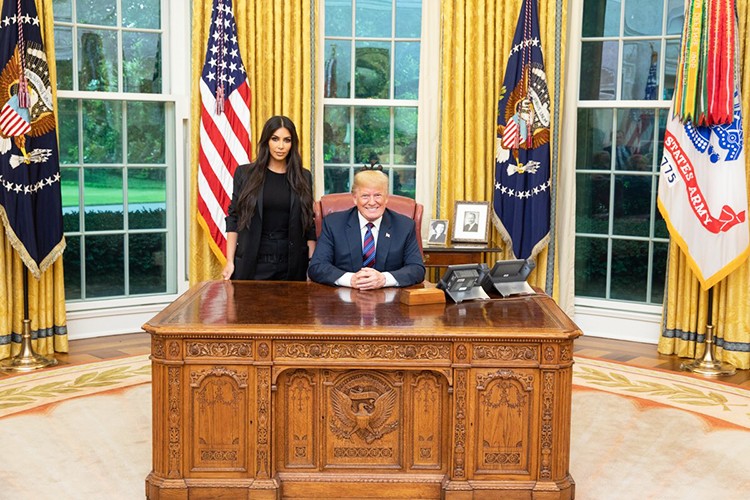 Donald Trump e Kim Kardashian (Foto: Twitter)