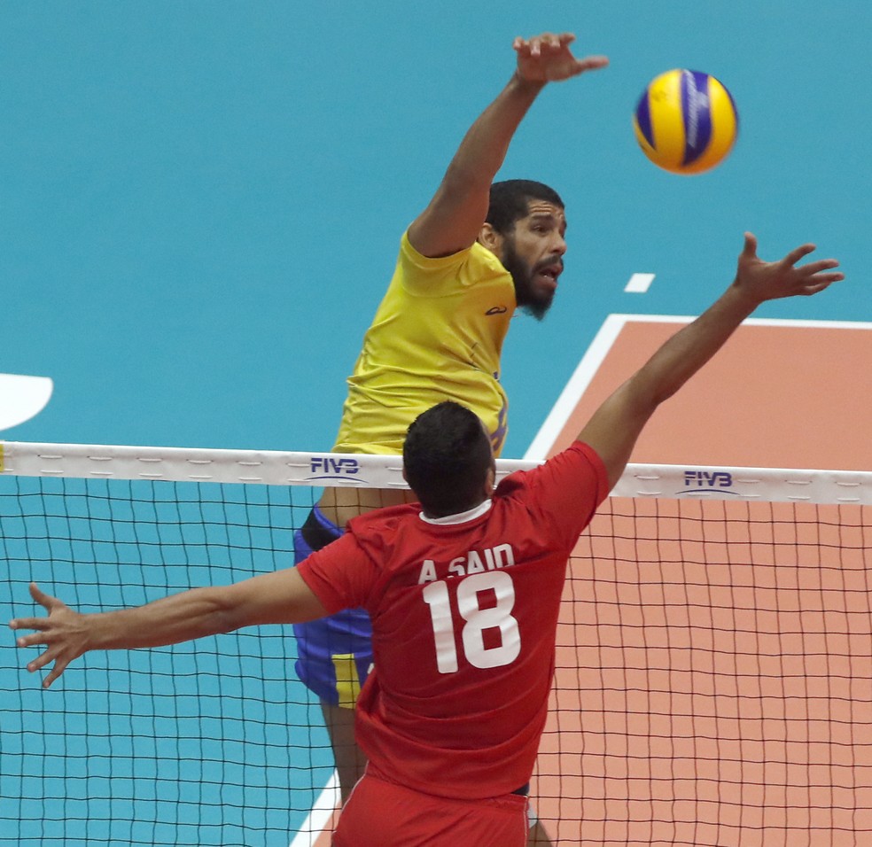 Wallace é o maior pontuador do Brasil no Mundial até o momento — Foto: Divulgação/FIVB