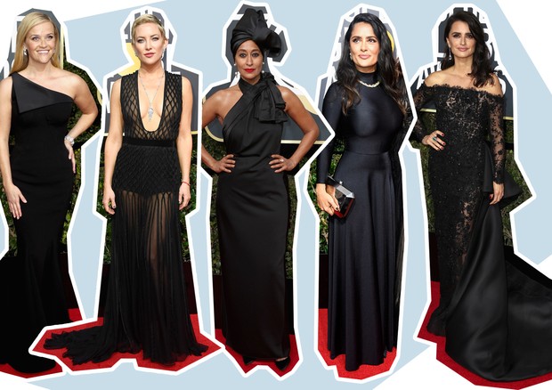 Reese Witherspoon, Kate Hudson, Tracee Ellis Ross, Salma Hayek Pinault e Penélope Cruz (Foto: Getty Images)