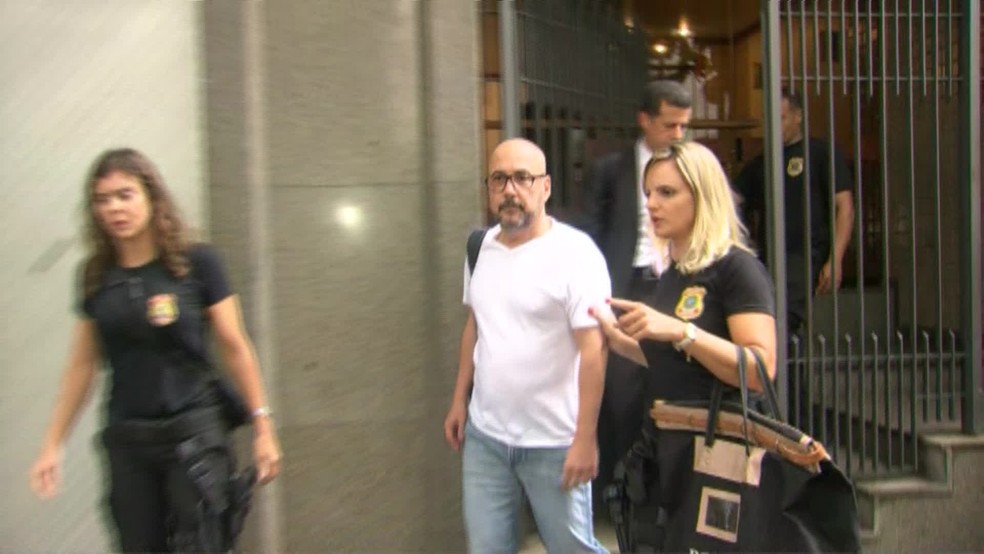 Orlando Diniz foi preso na manhã desta sexta-feira (23) no Leblon, na Zona Sul do Rio (Foto: Reprodução/ TV Globo)