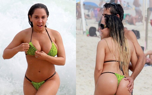 Sextou! De fio dental, Mulher Melão mostra corpão e ganha 'm