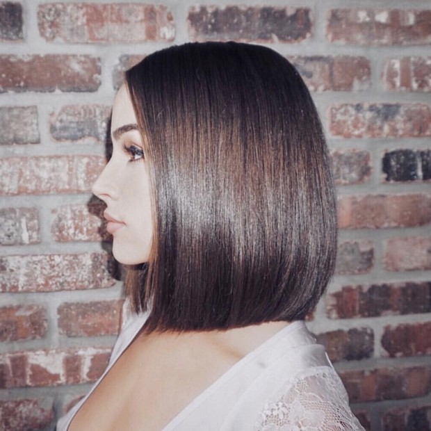 Olivia Culpo e seu glass hair (Foto: Reprodução/Instagram)