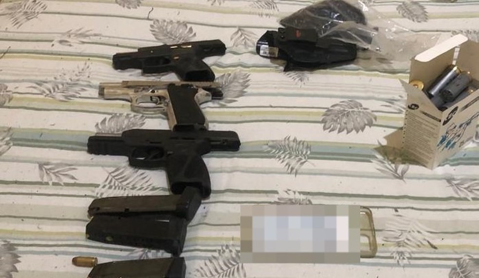 Polícia Federal apreendeu armas de fogo em operação deflagrada em Alagoas — Foto: PF