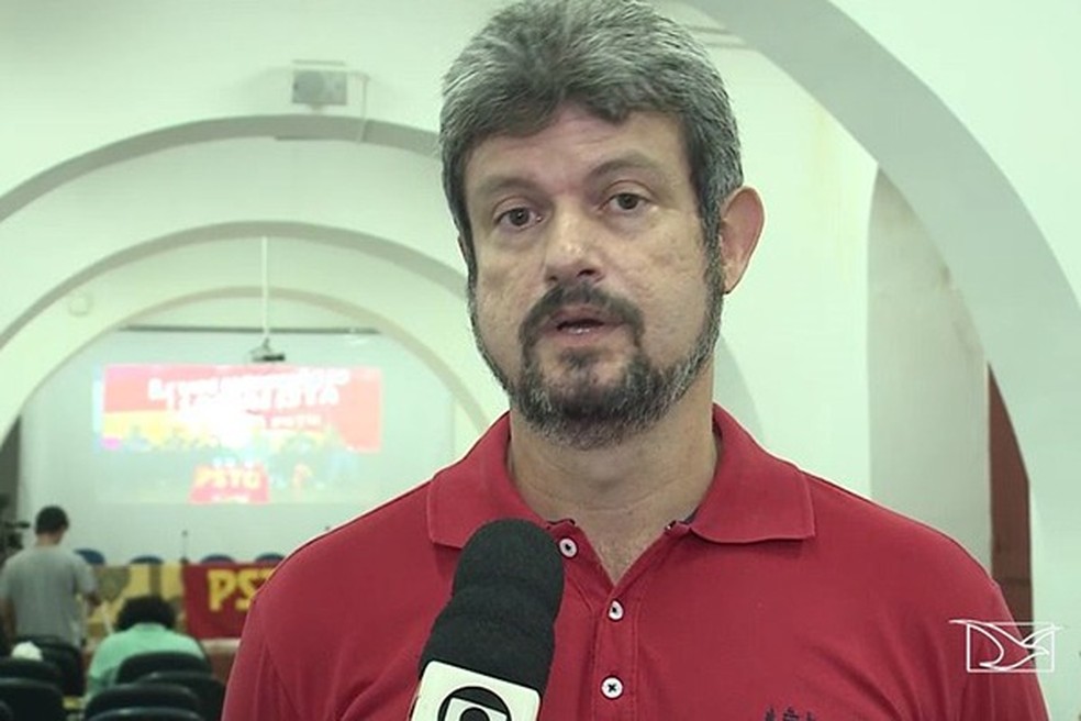 Saulo Arcangeli (PSTU) é candidato ao Senado pelo Maranhão — Foto: Reprodução / TV Mirante