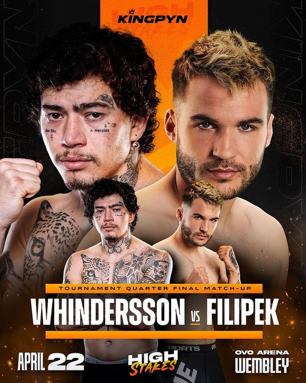 Whindersson Nunes x Filip Marcinek, High Stakes — Foto: Divulgação/Kingpyn