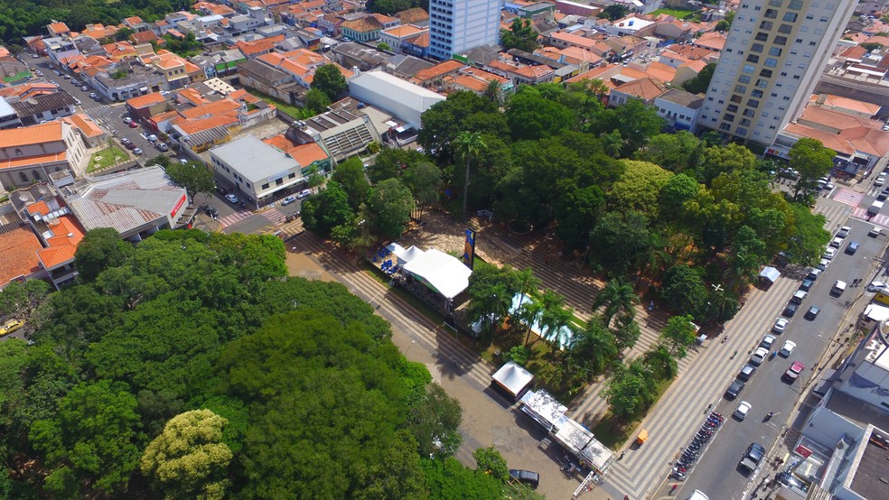Vista aérea de Capivari: retomada parcial das aulas é regulamentada — Foto: Prefeitura de Capivari/Divulgação