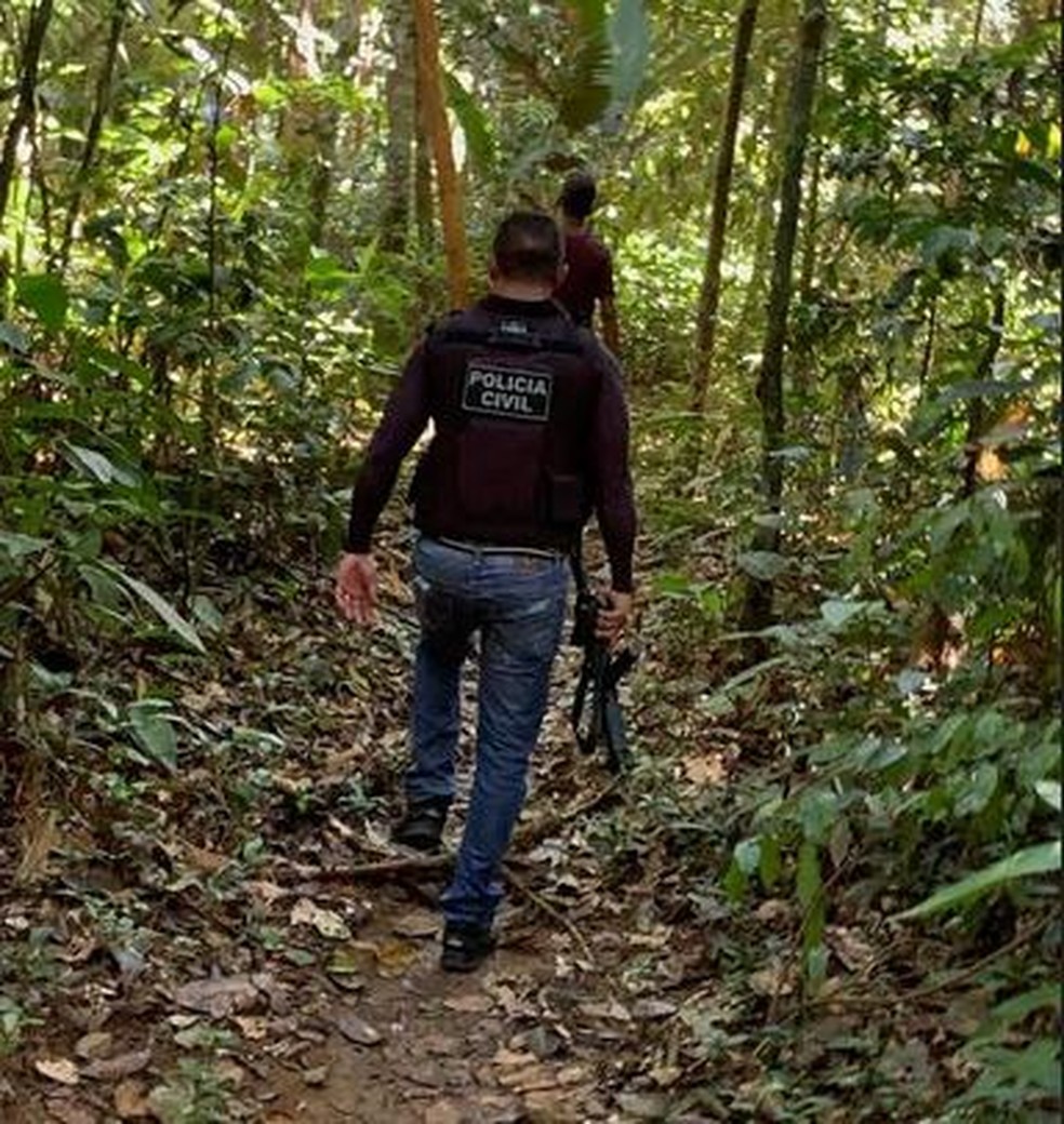 Criança de 12 nos foi atraída para matagal quando foi abusada — Foto: Divulgação/Polícia Civil