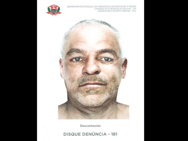 Retrato de homem morto em briga de torcidas foi divulgado pela polícia (Foto: Reprodução/DHPP)