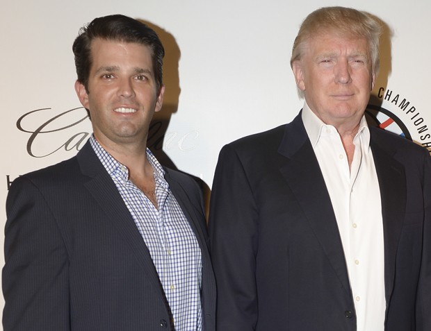 Donald Trump Jr. e o pai, Donald Trump (Foto: Getty Images)