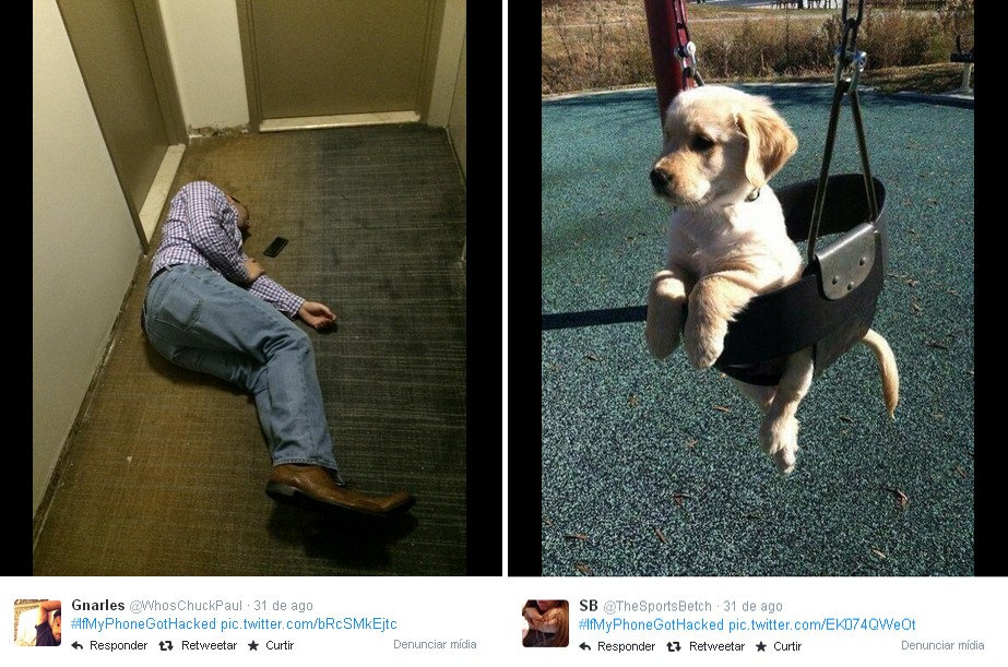 Usuários compartilham momentos bizarros com a hashtag (Foto: Reprodução/Twitter)