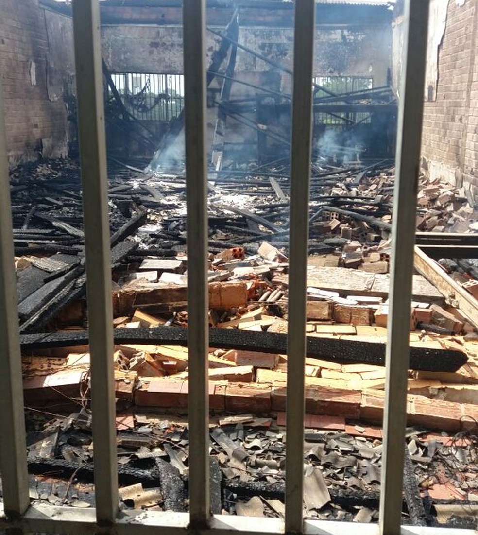 60% da unidade prisional Papudinha foi comprometida (Foto: Arquivo Pessoal)