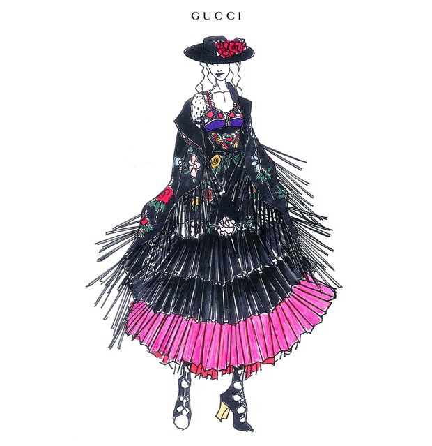ALESSANDRO MICHELE'S COSTUME FOR MADONNA, FOR THE 